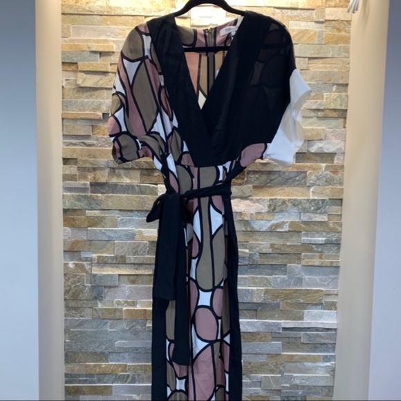 DVF Diane von Furstenberg Foye Belted Jumpsuit - Picture 5 of 11